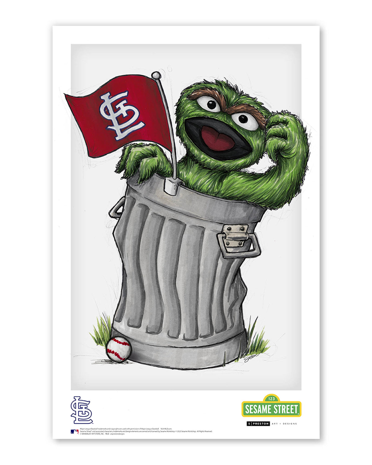 Oscar Rep Your Colours x MLB Cardinals Limited Edition Art Print