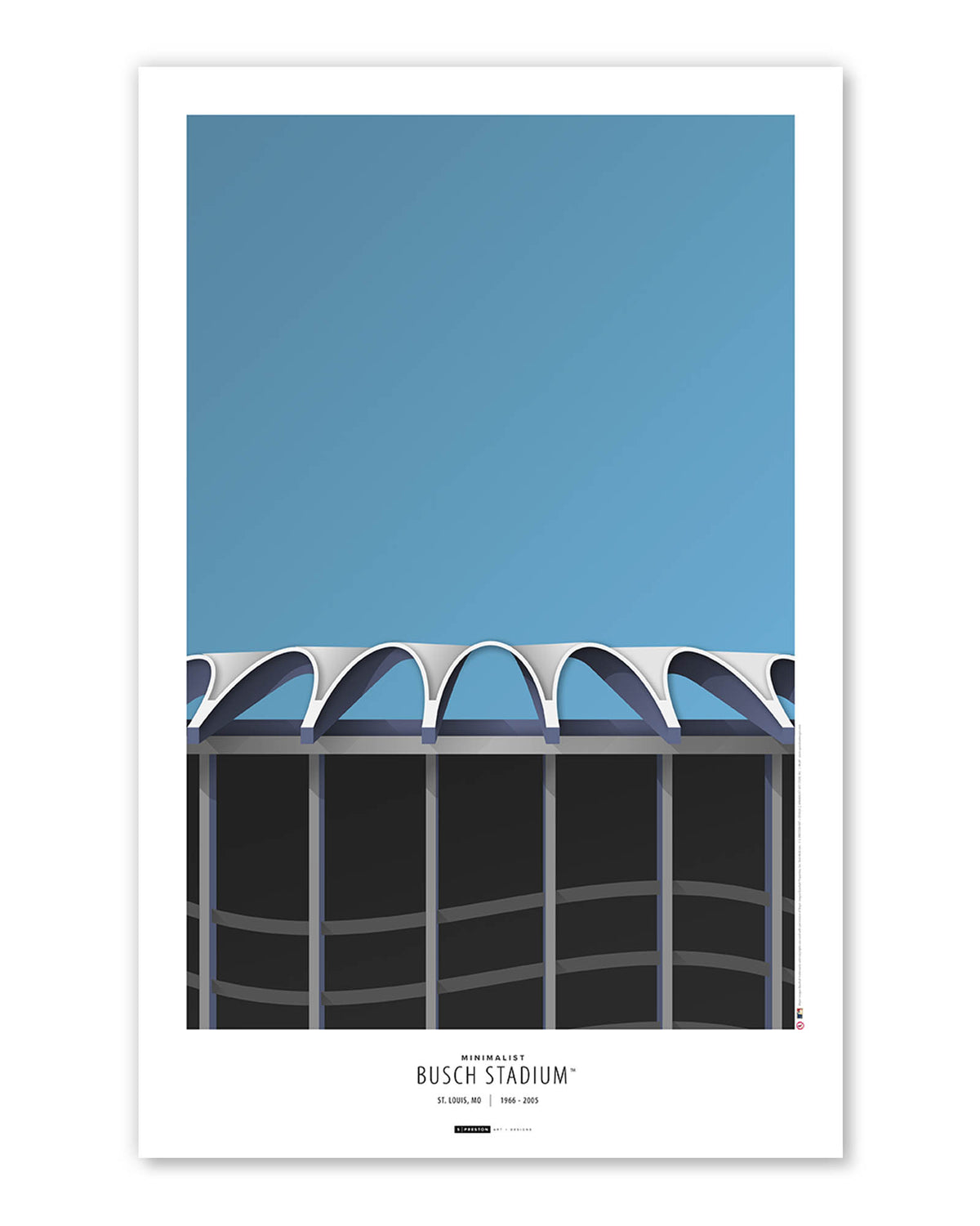 Minimalist Busch II Stadium