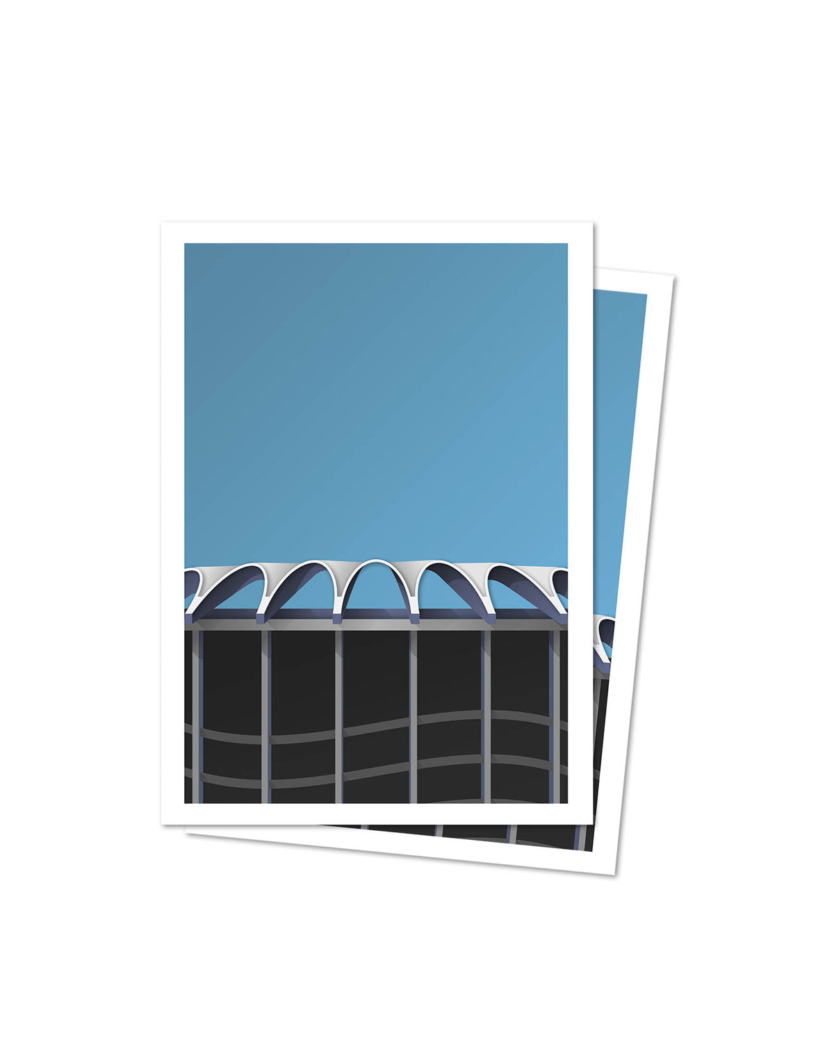 Minimalist Busch II Stadium Postcard