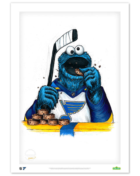 Cookie Monster x NHL - Sesame Street - St. Louis Blues S. Preston