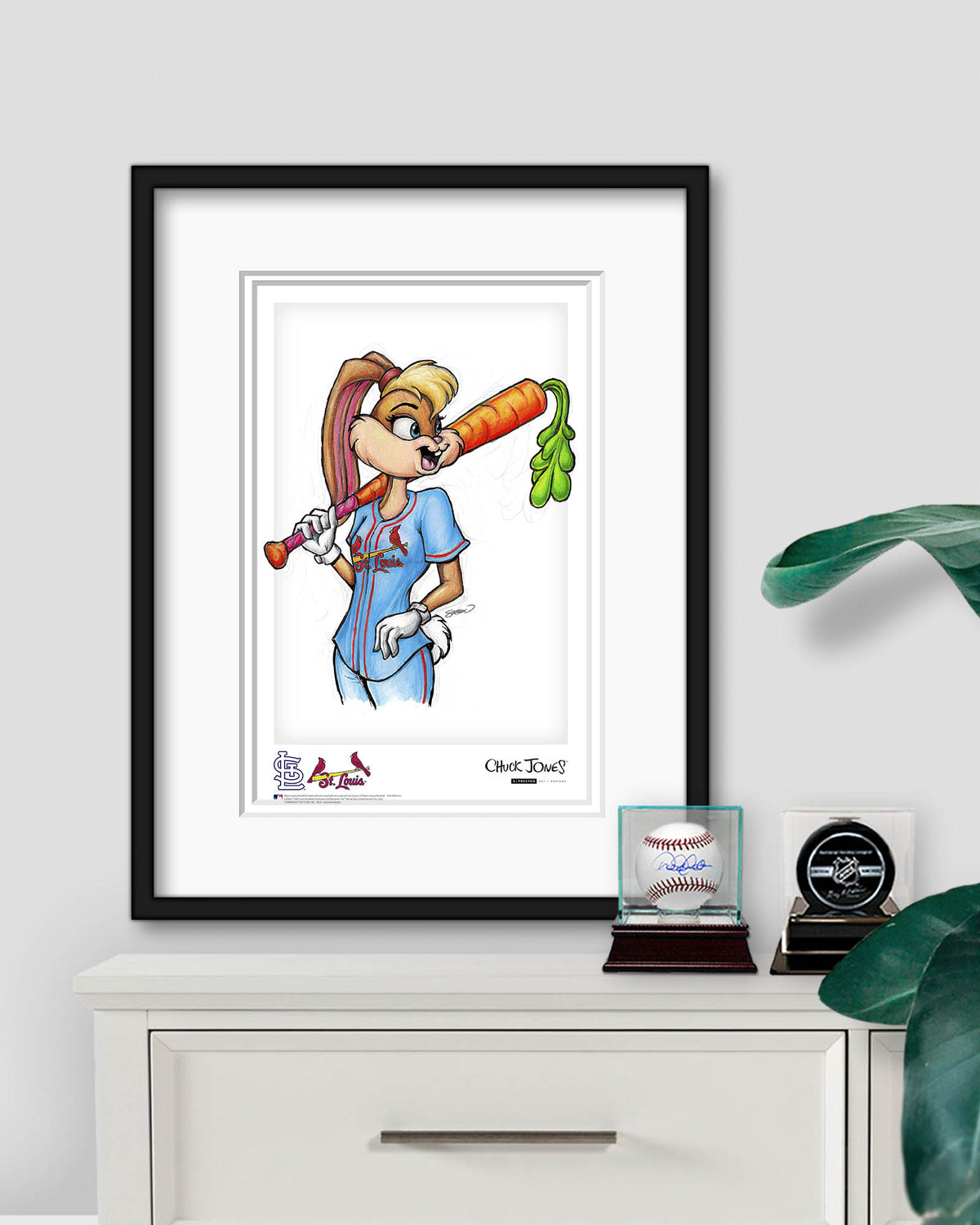 Lola Bunny x MLB Cardinals Limited Edition Art Print