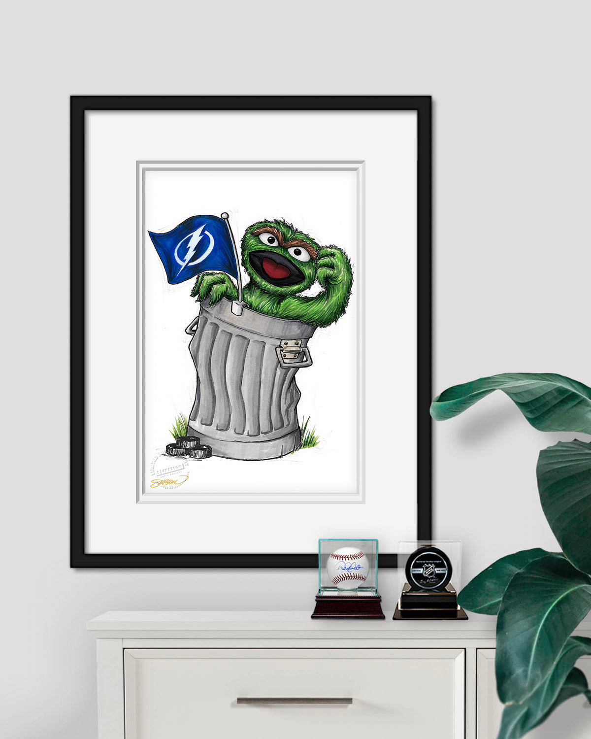 Oscar Rep Your Colours x NHL Lightning Limited Edition Fine Art Print