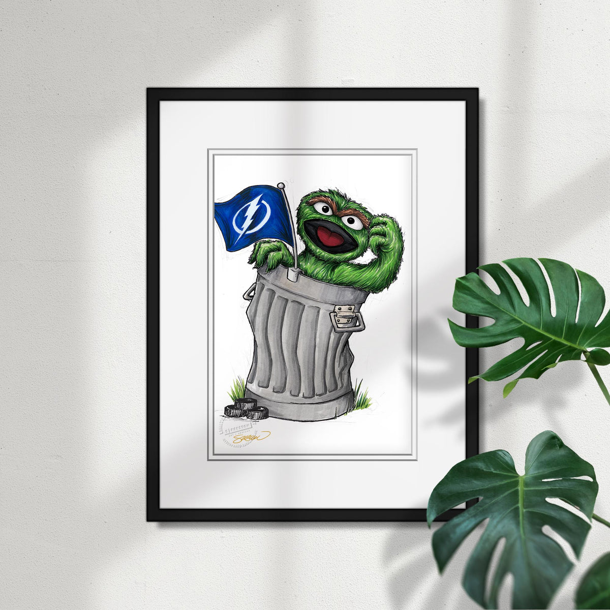 Oscar Rep Your Colours x NHL Lightning Limited Edition Fine Art Print