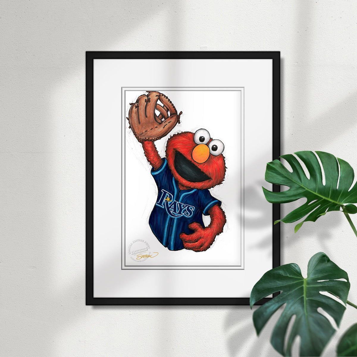 ELMO x MLB Rays Limited Edition Fine Art Print