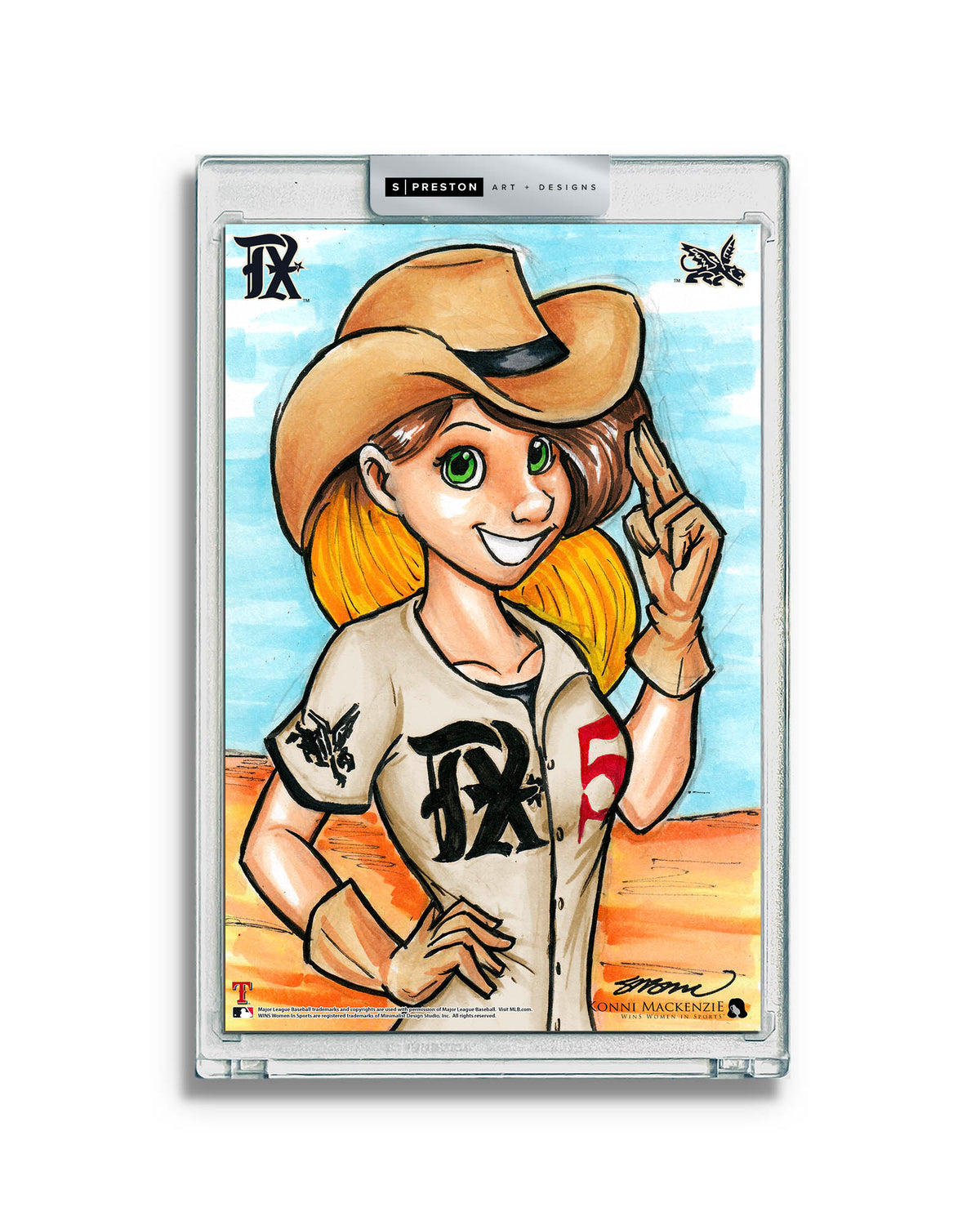 WinS® Texas Rangers City Connect - Konni Mackenzie Art Card Slab