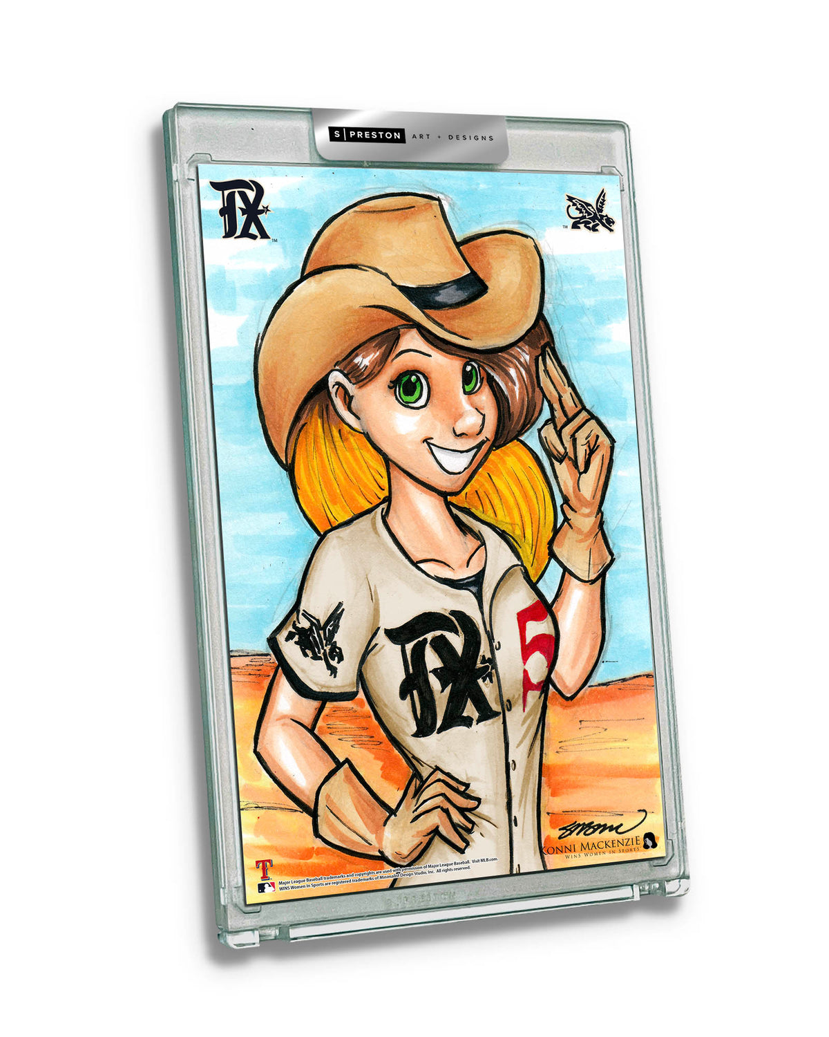 WinS® Texas Rangers City Connect - Konni Mackenzie Art Card Slab