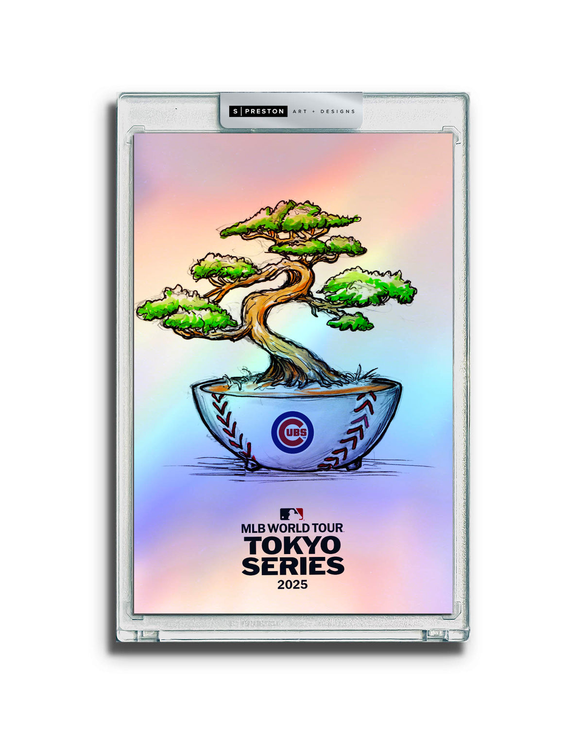 2025 MLB Tokyo Series Sketch Limited Edition Art Slab - Cubs