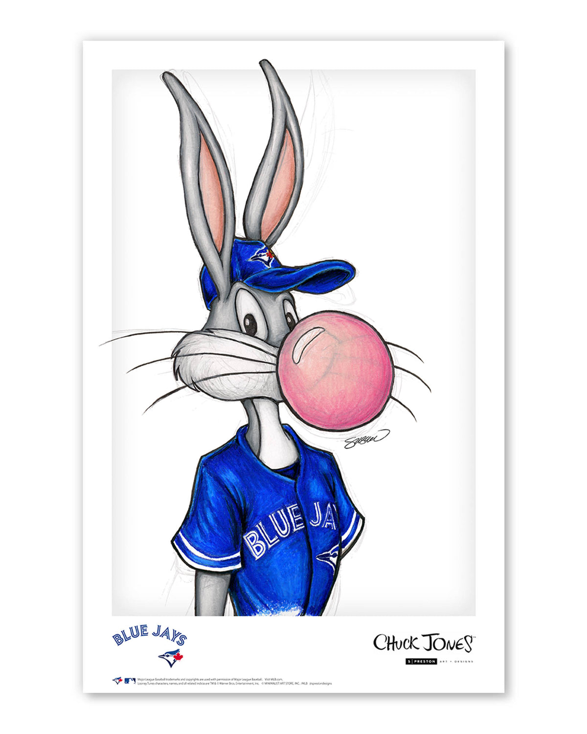 Bubblegum Bugs x MLB Blue Jays Limited Edition Art Print