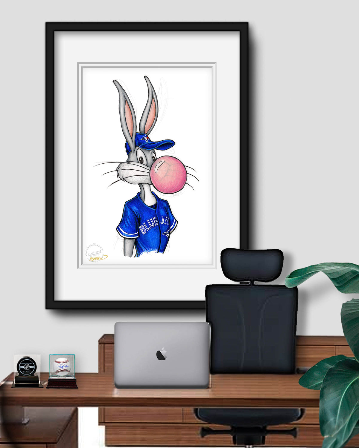 Bubblegum Bugs x MLB Blue Jays Limited Edition Art Print