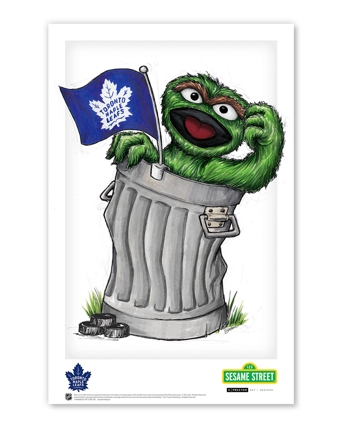 Oscar Rep Your Colours x NHL Maple Leafs Limited Edition Art Print