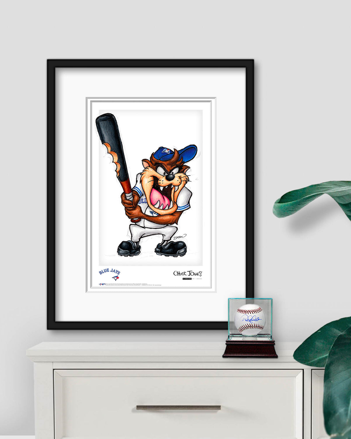 Taz On Deck x MLB Blue Jays Limited Edition Art Print