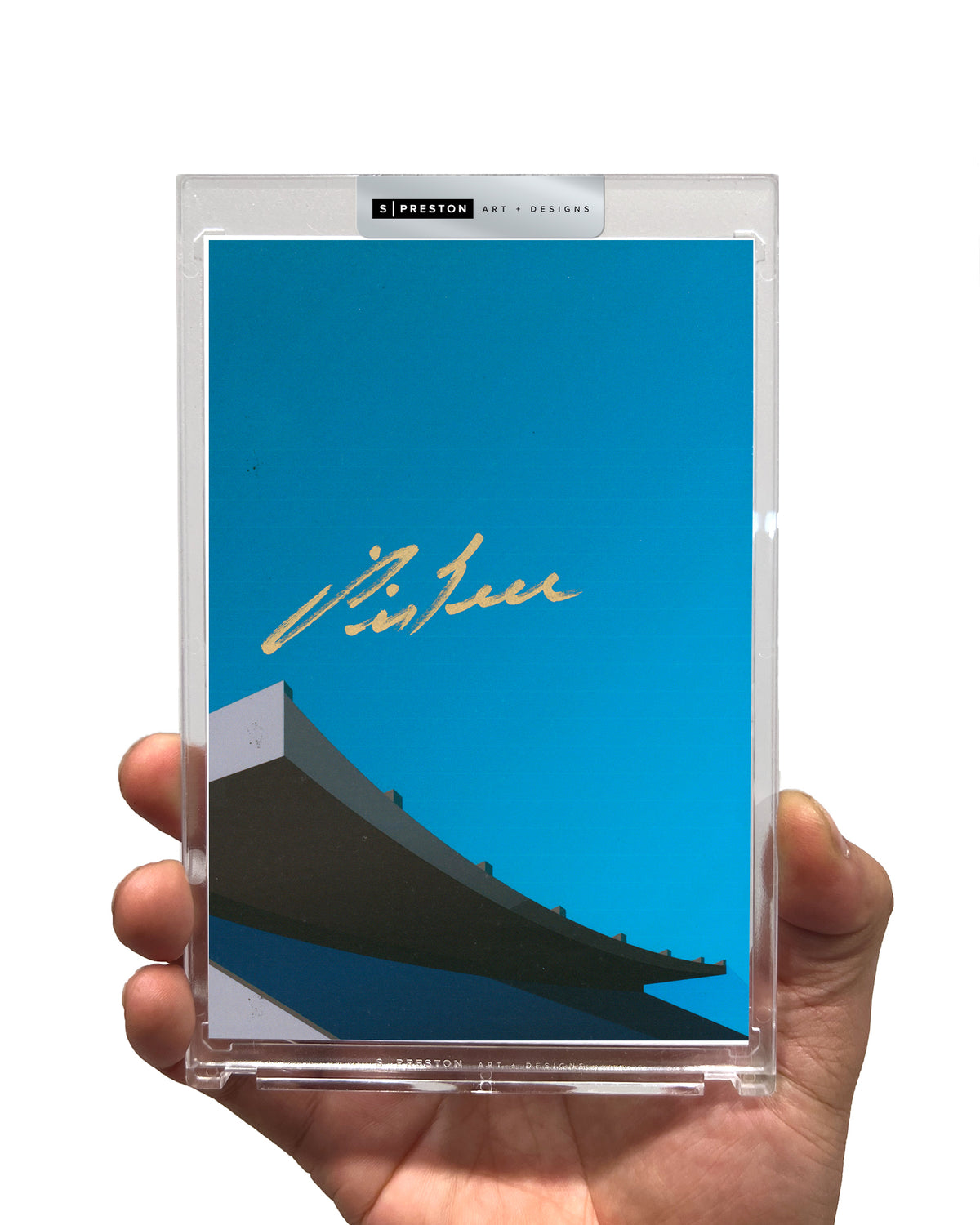 Minimalist Exhibition Stadium  - George Bell Autograph Slab - Authenticated