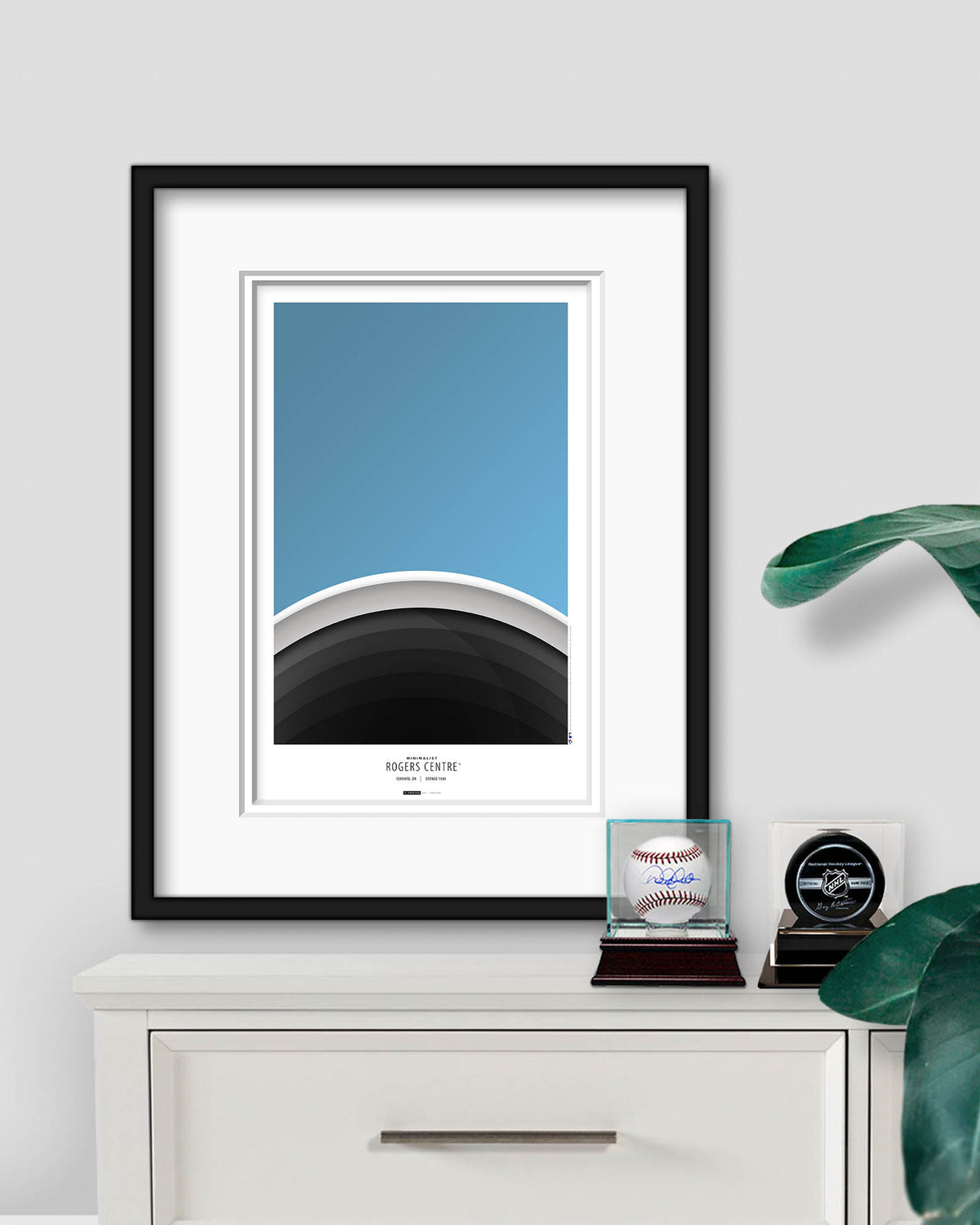 Minimalist Rogers Centre Art Print