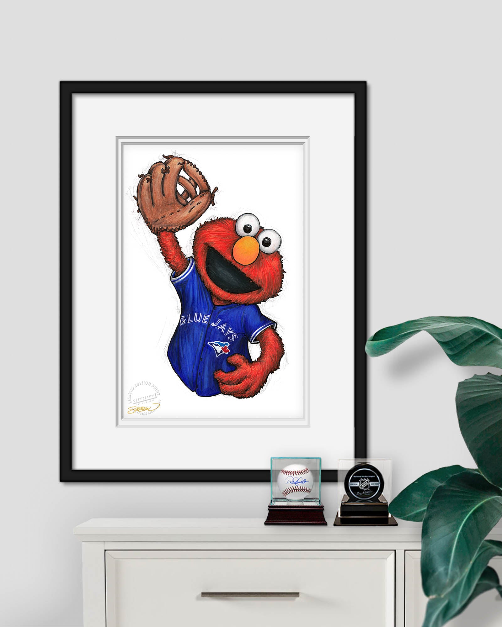 Sesame Street x MLB - Toronto Blue Jays by S. Preston Art Print