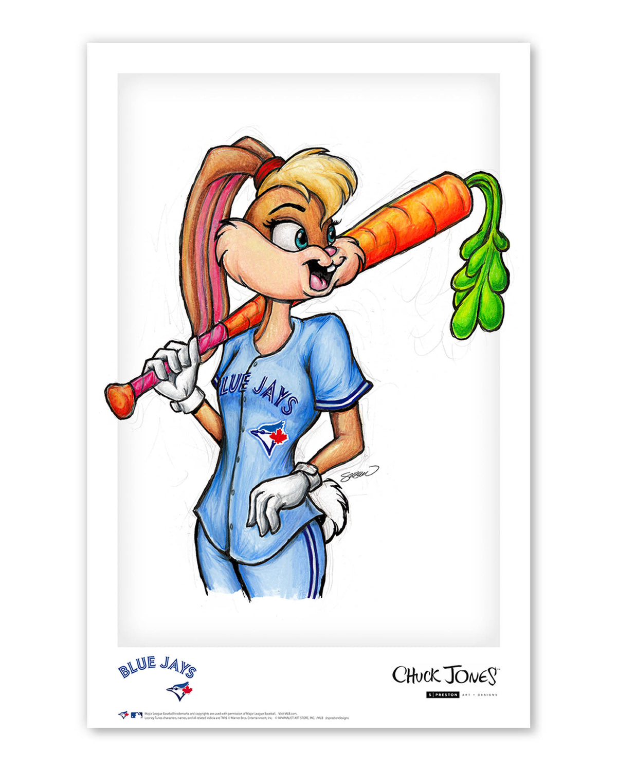 Lola Bunny x MLB Blue Jays Limited Edition Art Print
