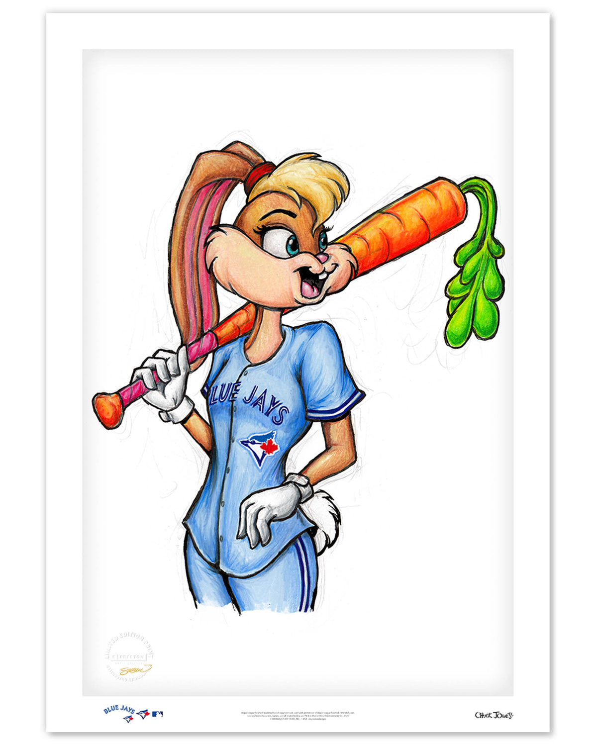Lola Bunny x MLB Blue Jays Limited Edition Fine Art Print