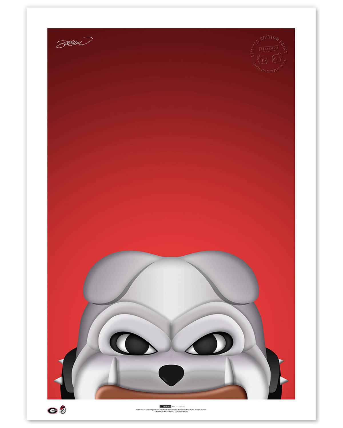 Minimalist Hairy Dawg Limited Edition Fine Art Print