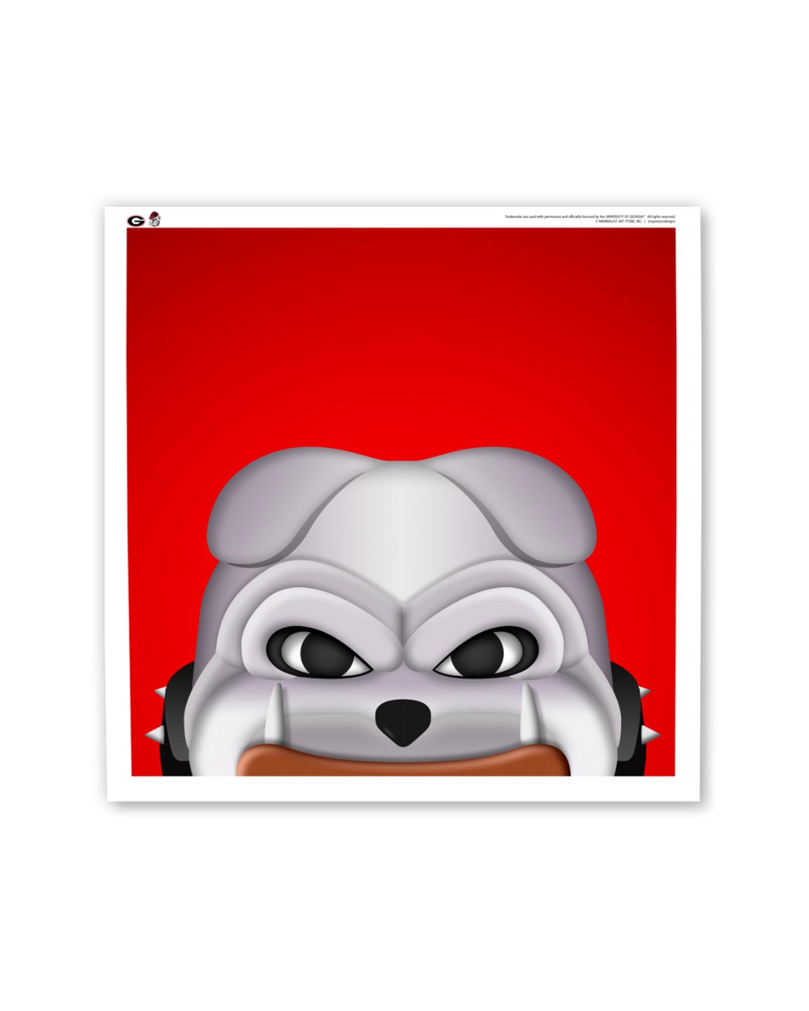Hairy Dawg Art Print | Georgia Bulldogs by S. Preston – S. Preston