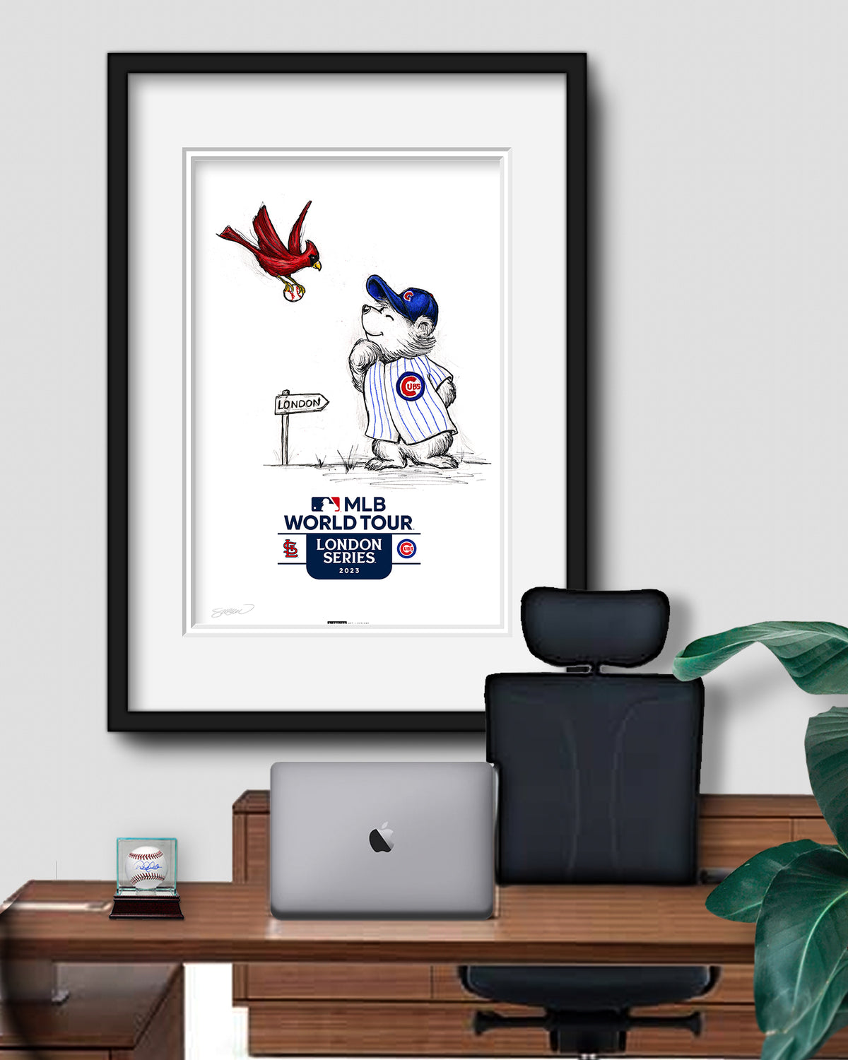 2023 MLB London Series Sketch Limited Edition Art Prints
