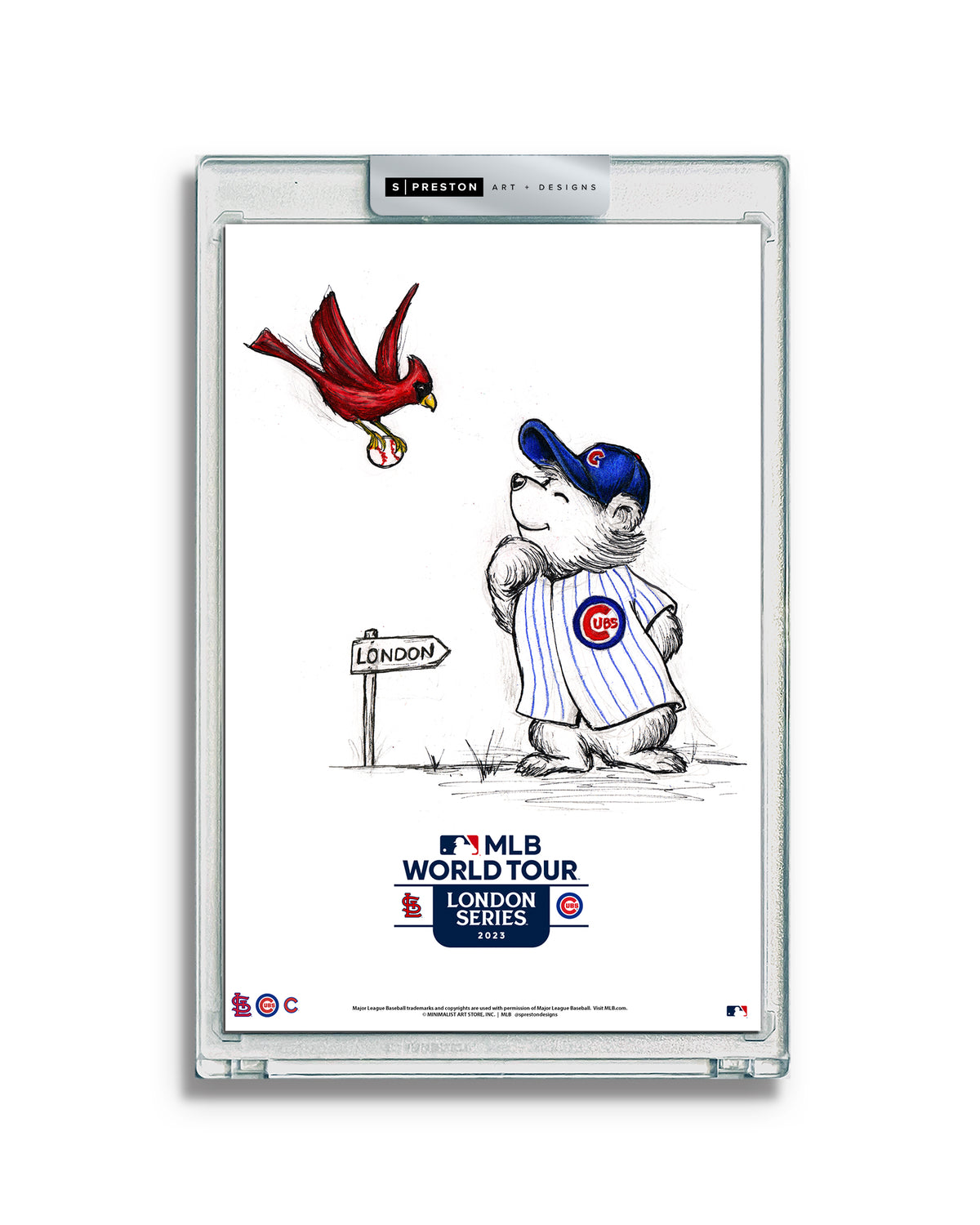 2023 MLB London Series Sketch Art Card Slab (Sold Out)