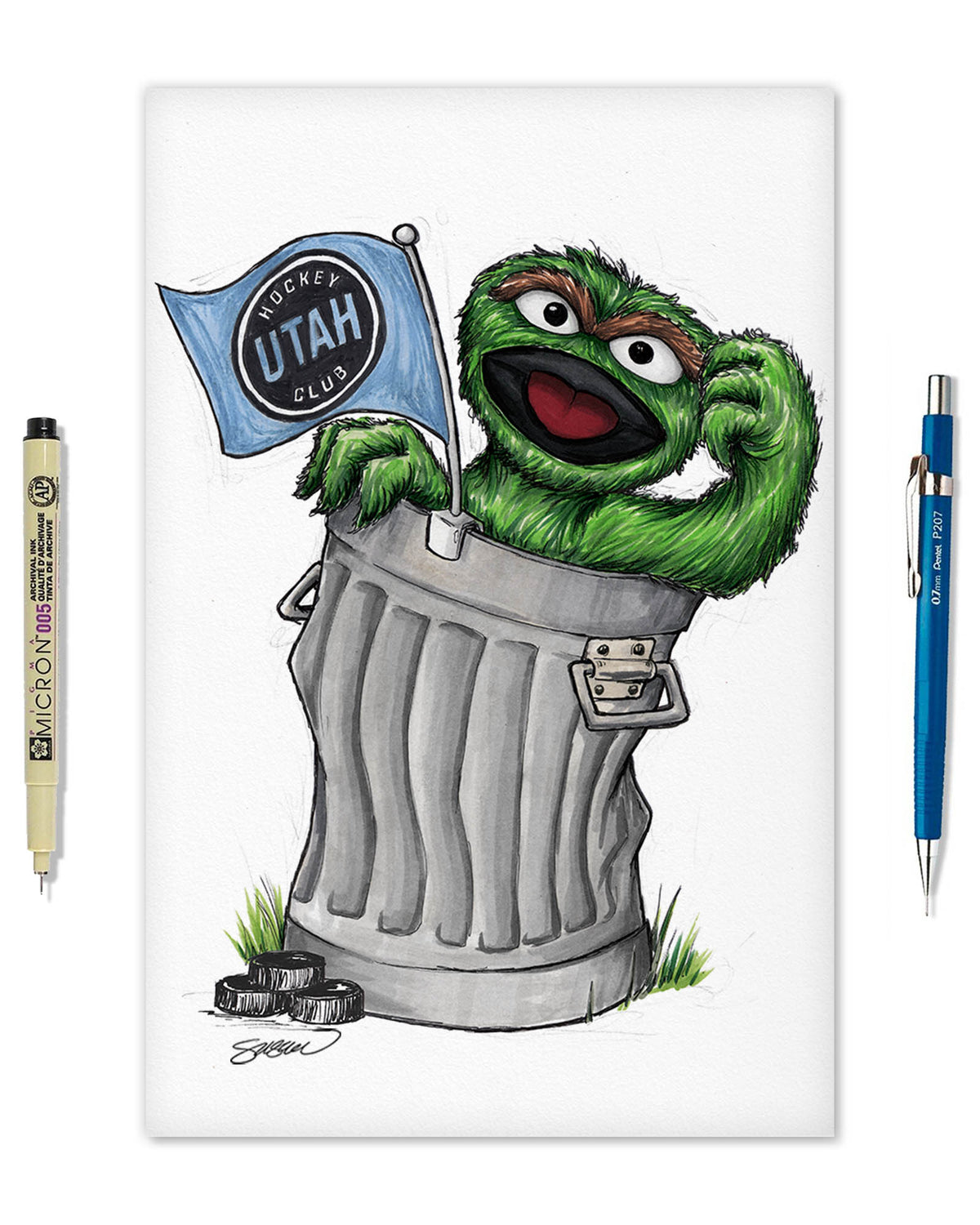 Oscar Rep Your Colours x NHL Utah Limited Edition Fine Art Print