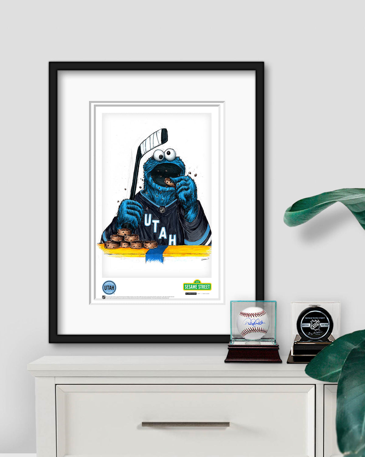 Cookie Monster x NHL Utah Hockey Club Limited Edition Art Print
