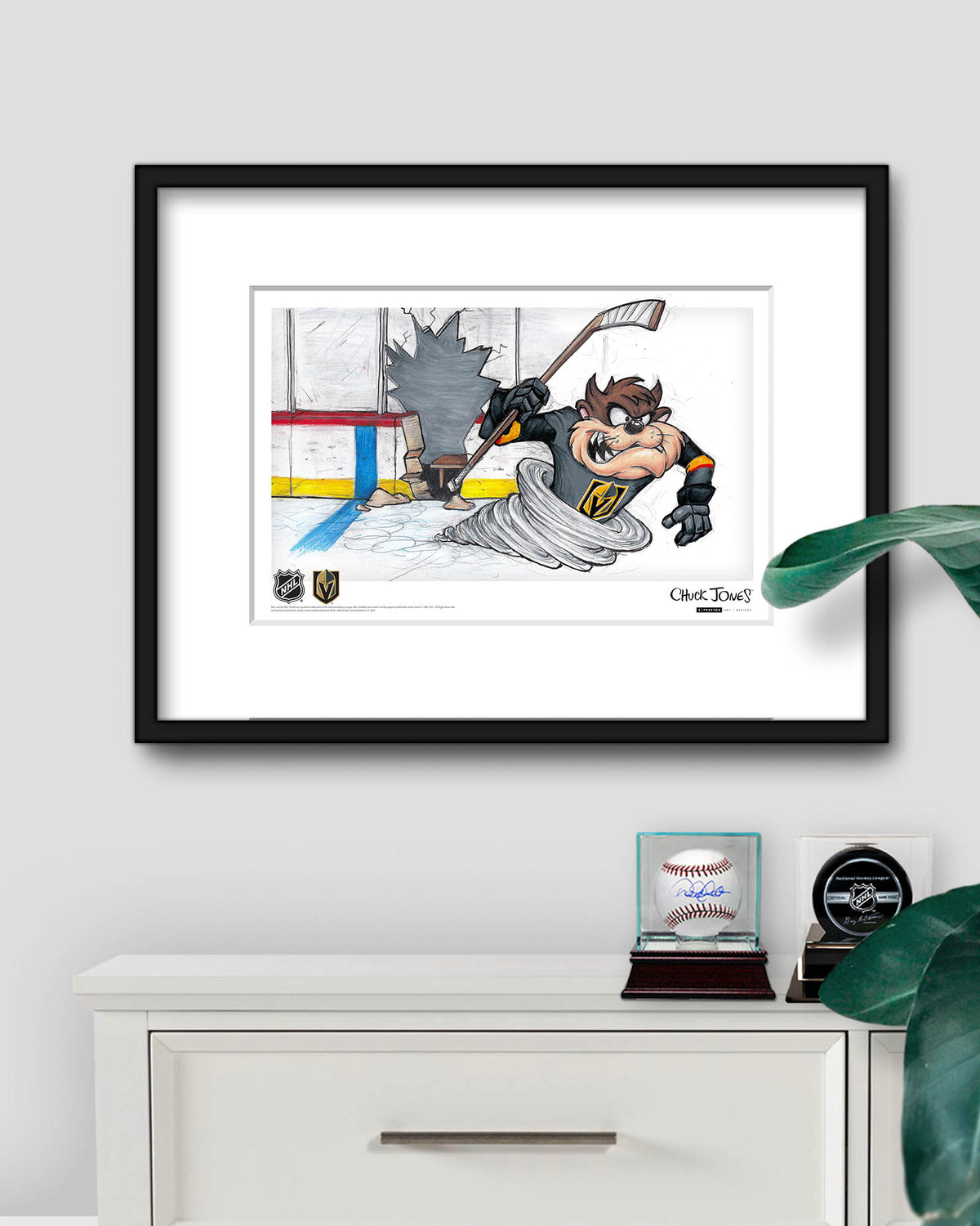 Tazmanian Line Change x NHL Golden Knights Tazmanian Devil Limited Edition Art Print
