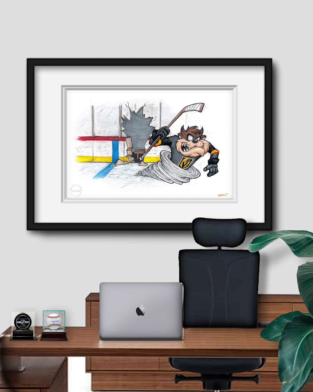 Tazmanian Line Change x NHL Golden Knights Tazmanian Devil Limited Edition Fine Art Print