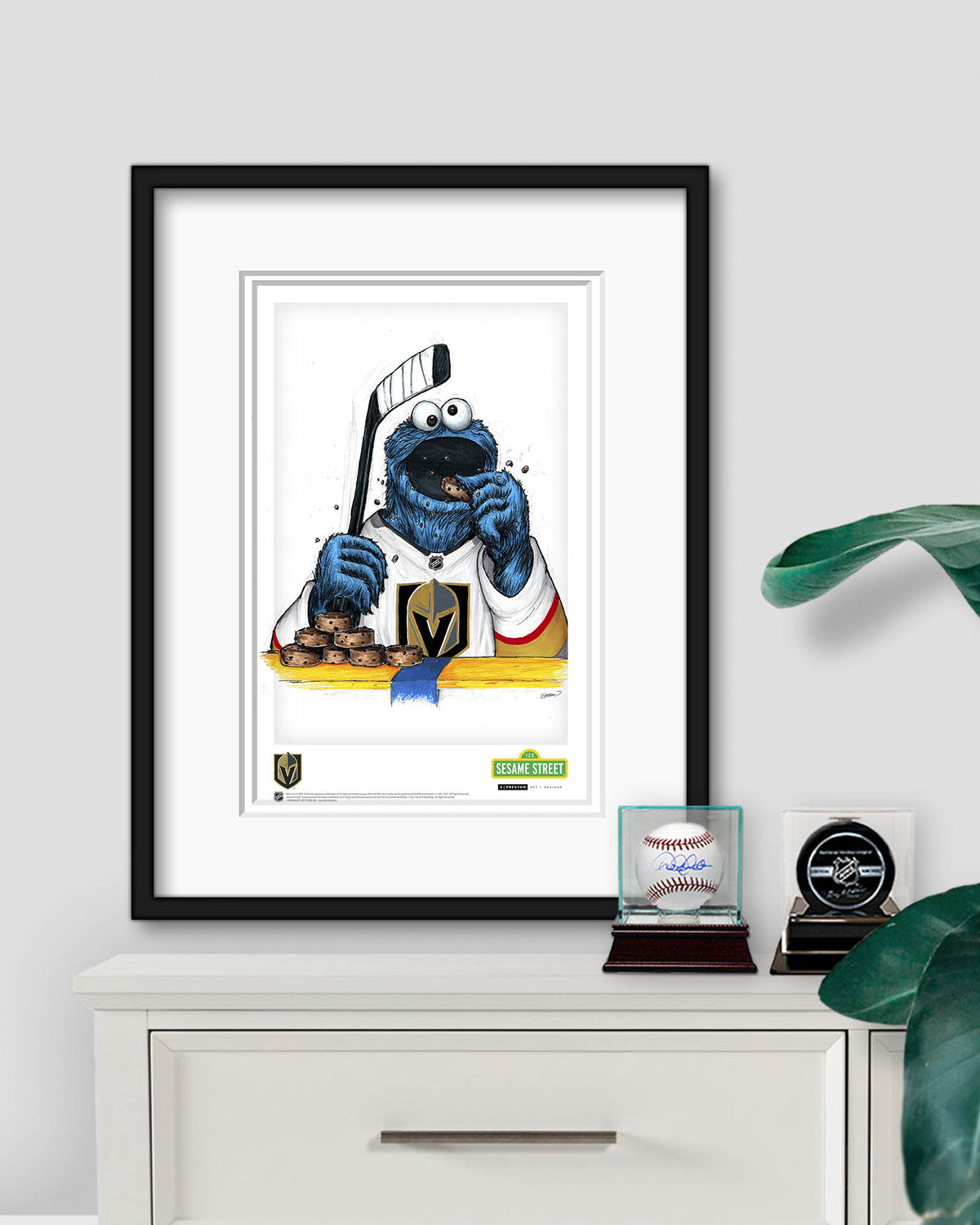 Cookie Monster x NHL Golden Knights Limited Edition Art Print