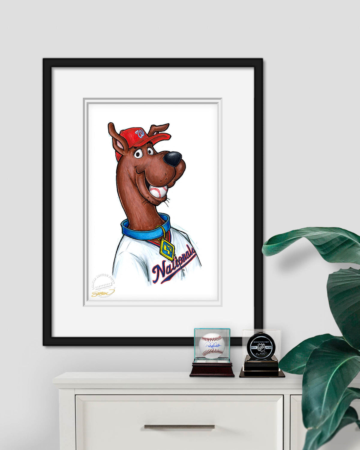Scooby Doo x MLB Nationals Limited Edition Art Print