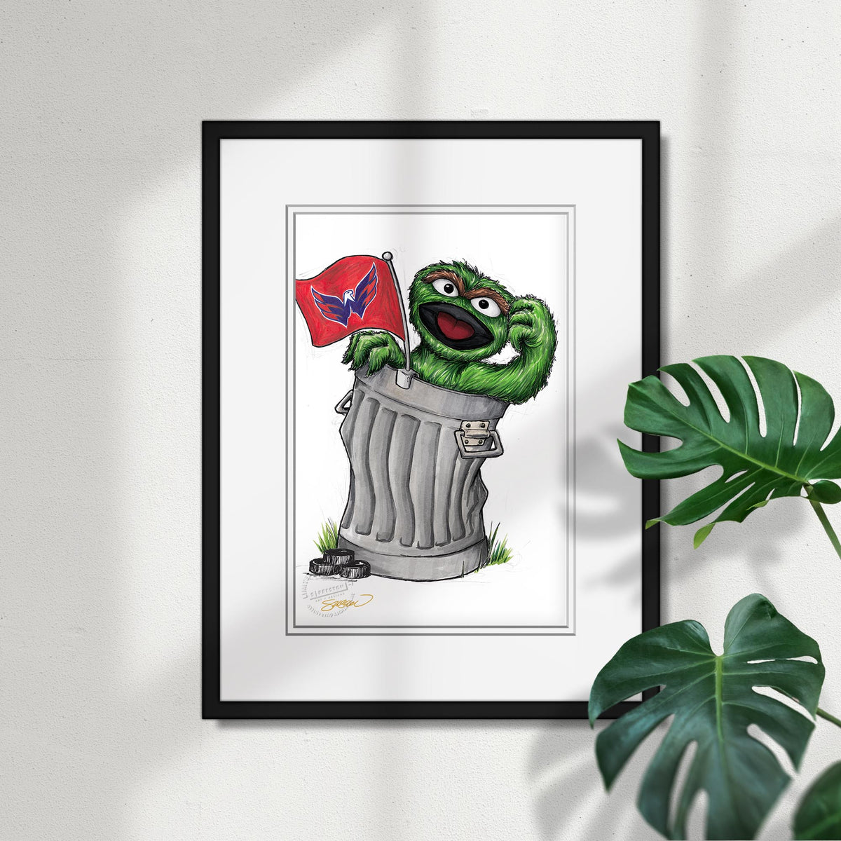 Oscar Rep Your Colours x NHL Capitals Limited Edition Fine Art Print