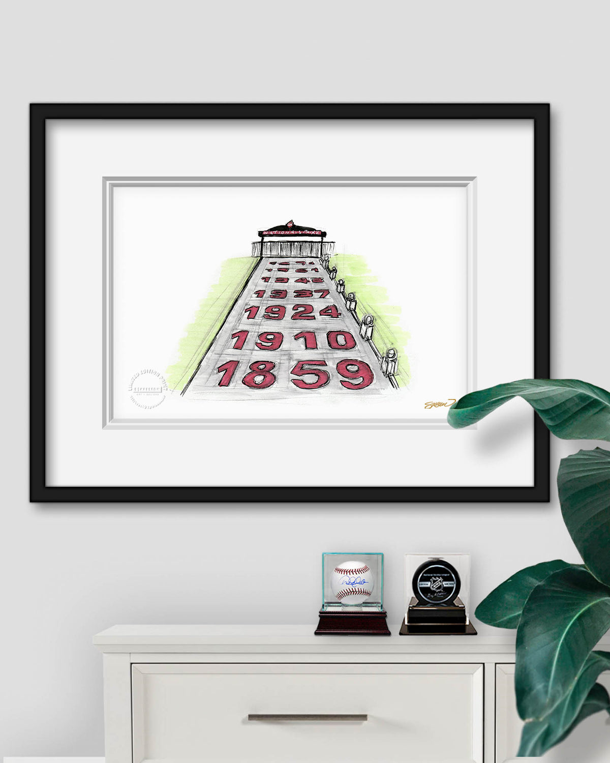 Nationals Park Ink Sketch (Main Gate) Limited Edition Fine Art Print
