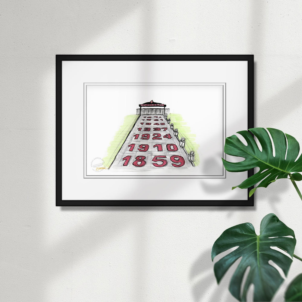 Nationals Park Ink Sketch (Main Gate) Limited Edition Fine Art Print
