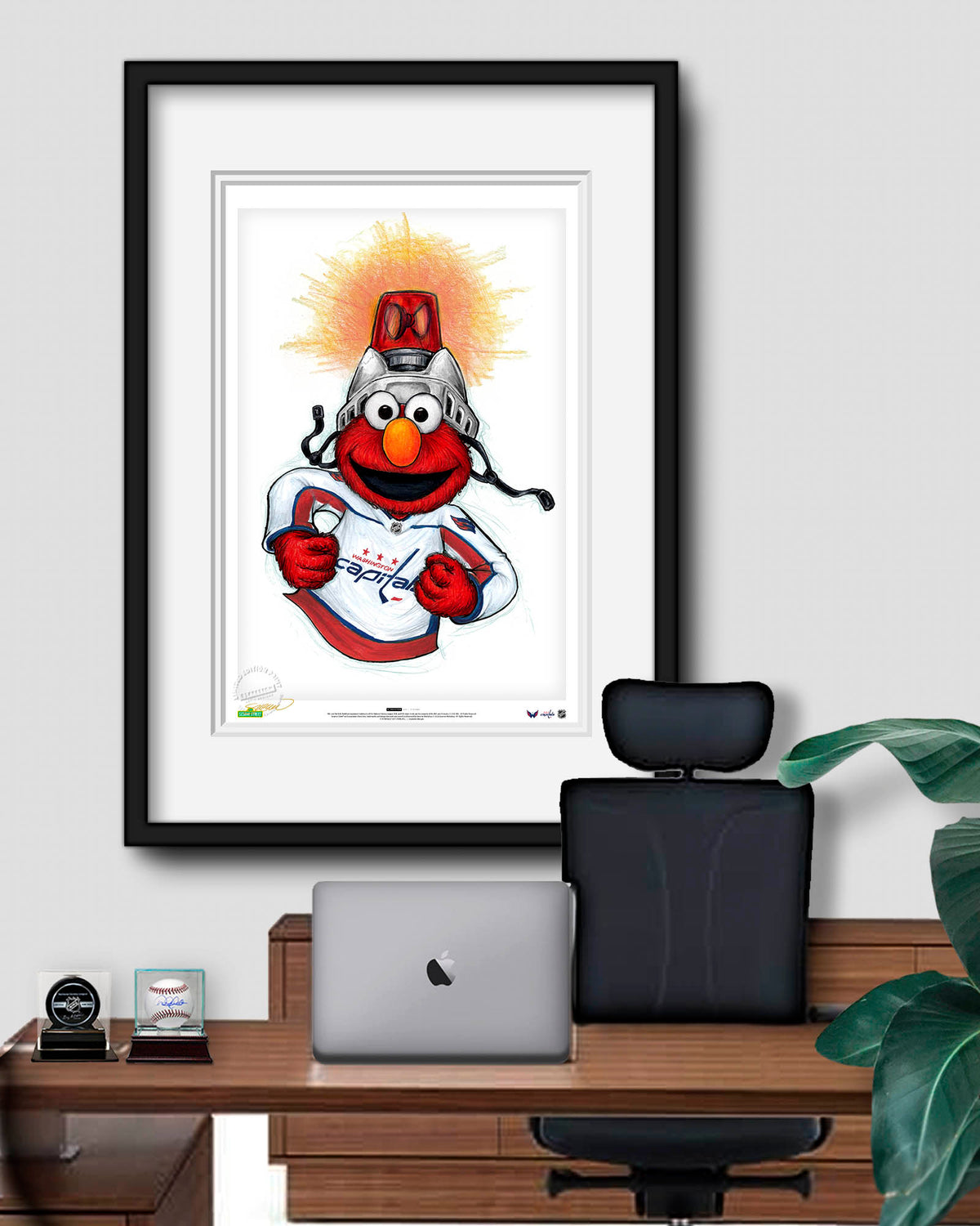 Elmo Loves Goals! x NHL Capitals Limited Edition Art Print