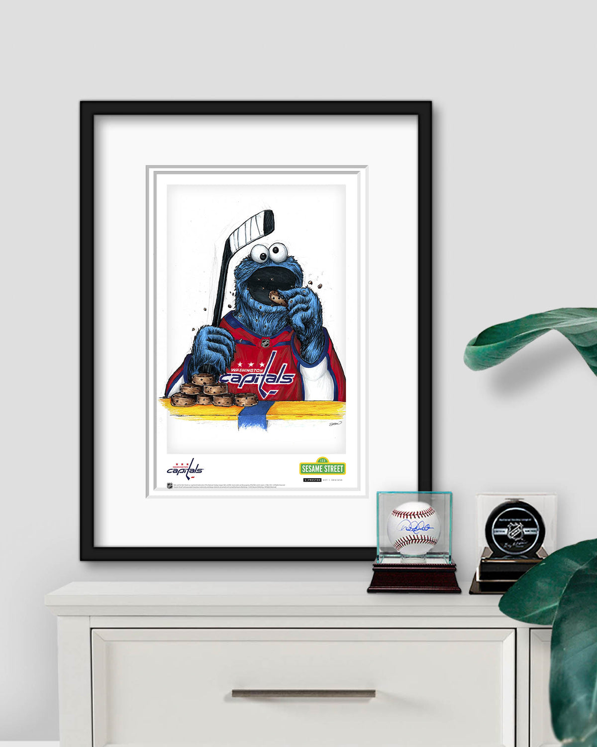 Cookie Monster x NHL Capitals Limited Edition Art Print