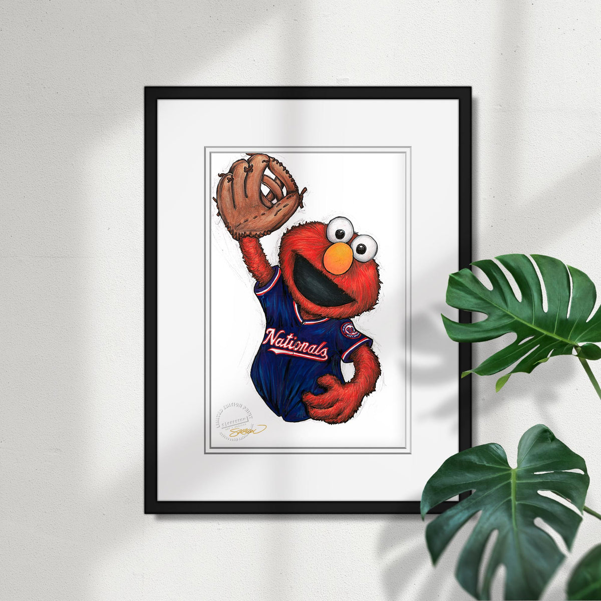 ELMO x MLB Nationals Limited Edition Fine Art Print