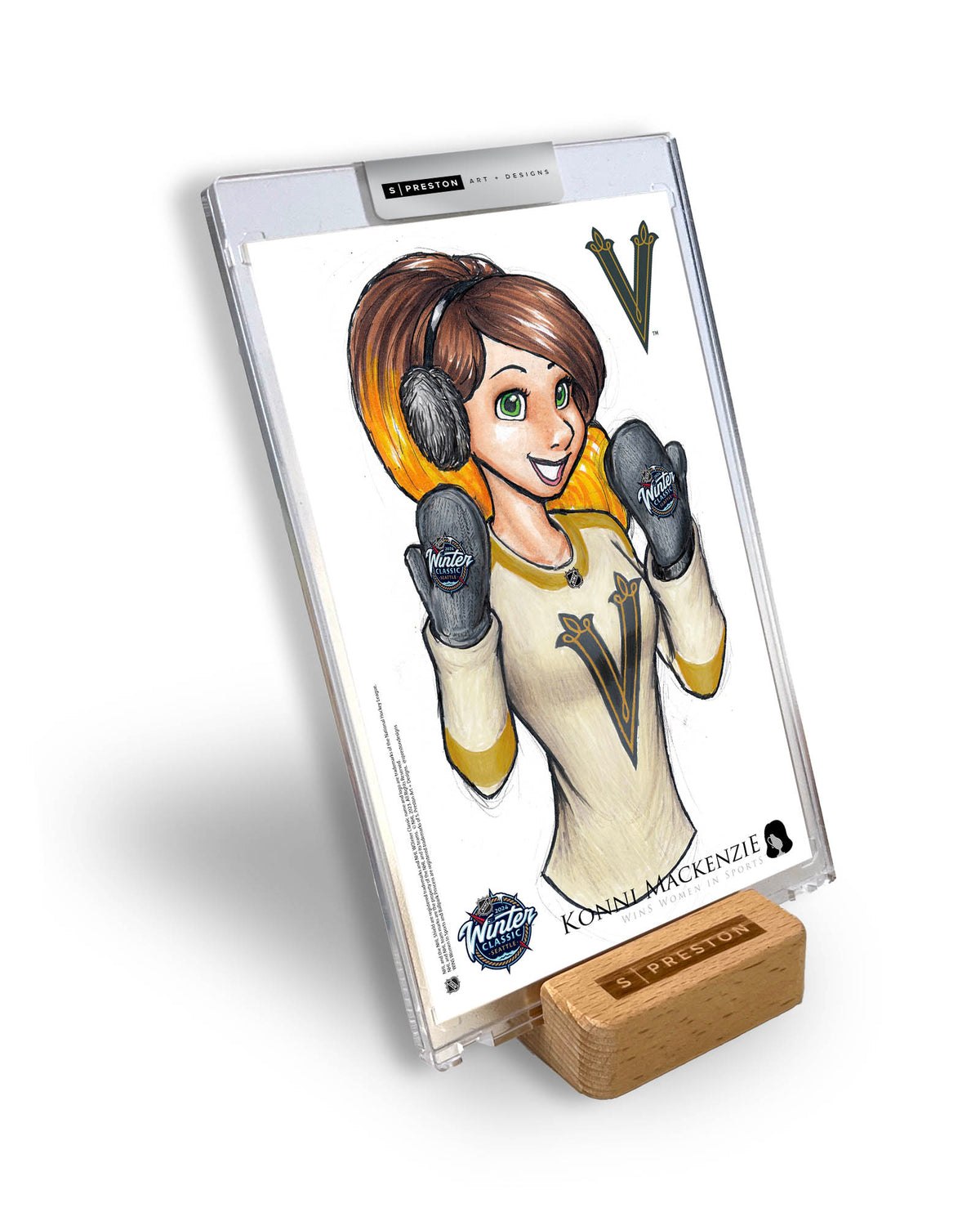 WinS® NHL Konni Mackenzie 2024 Winter Classic Limited Edition Art Card Slab