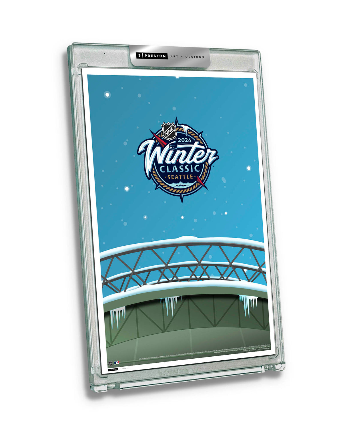 2024 NHL Winter Classic Sketch Limited Edition Art Card Slab