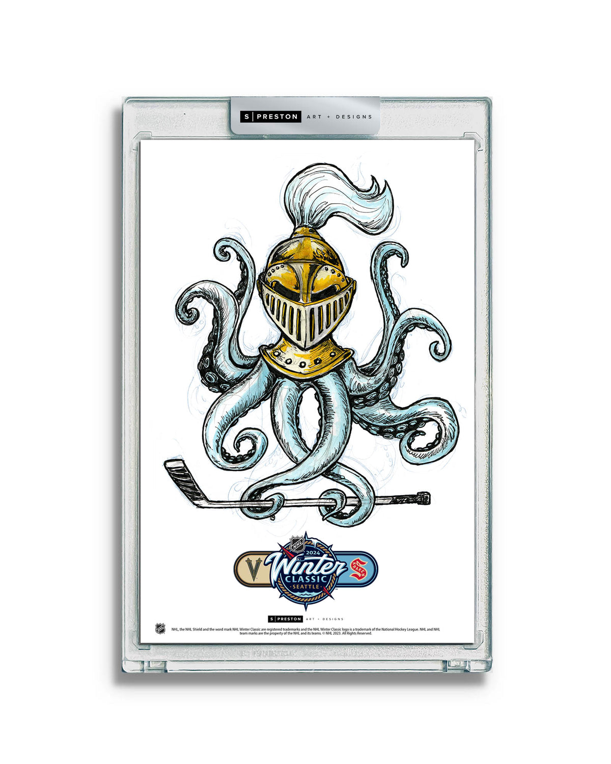 2024 NHL Winter Classic Sketch Limited Edition Art Card Slab