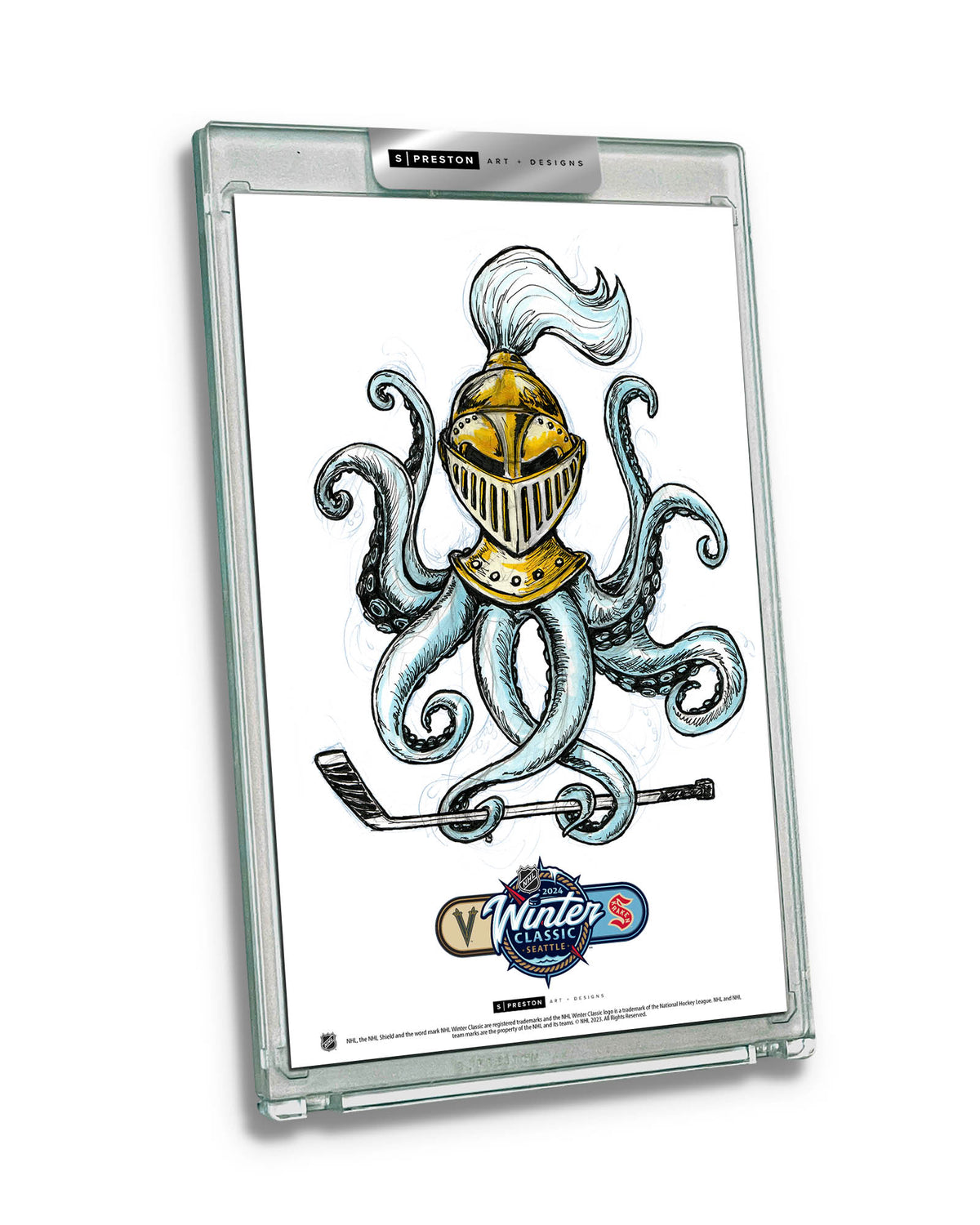 2024 NHL Winter Classic Sketch Limited Edition Art Card Slab