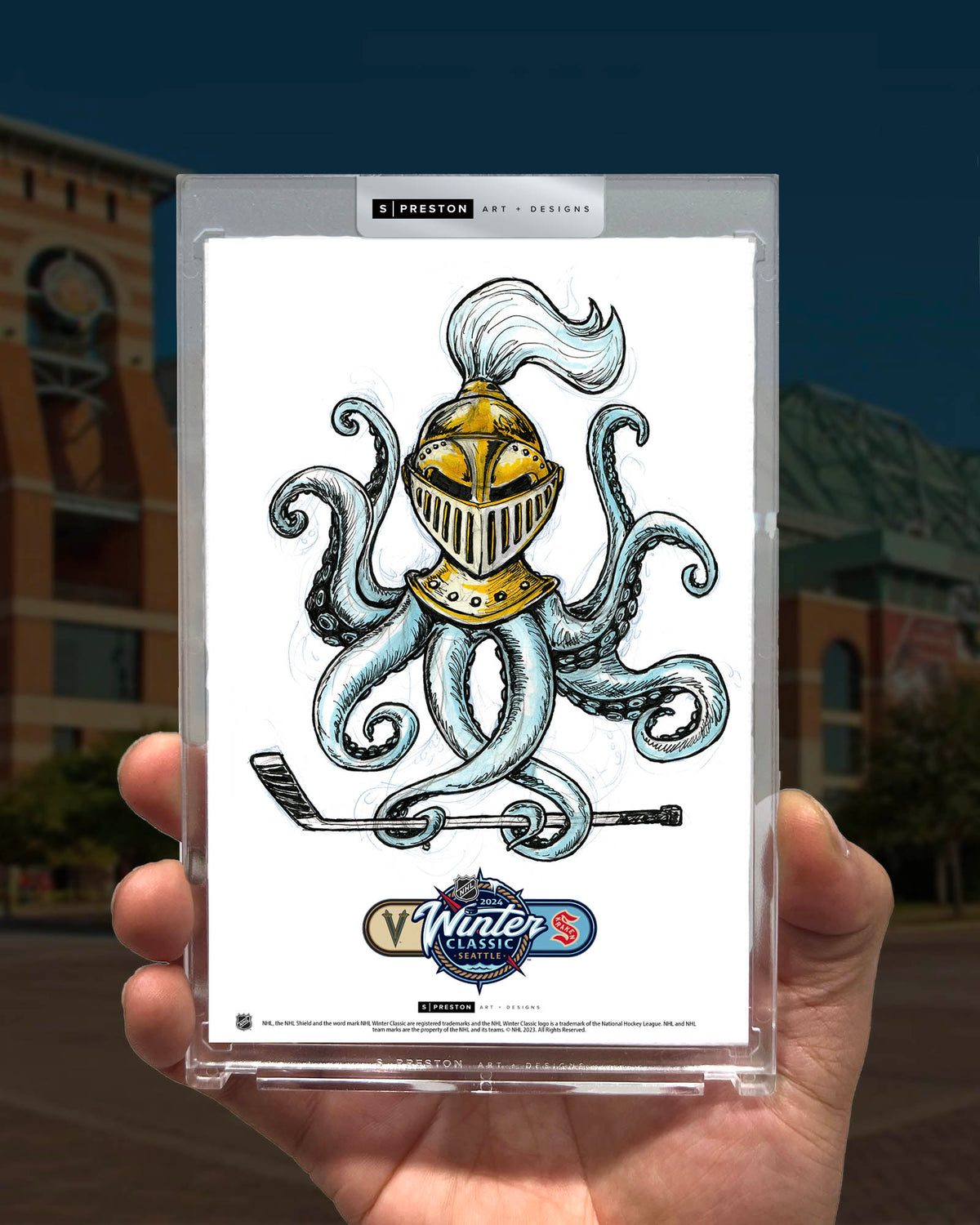 2024 NHL Winter Classic Sketch Limited Edition Art Card Slab