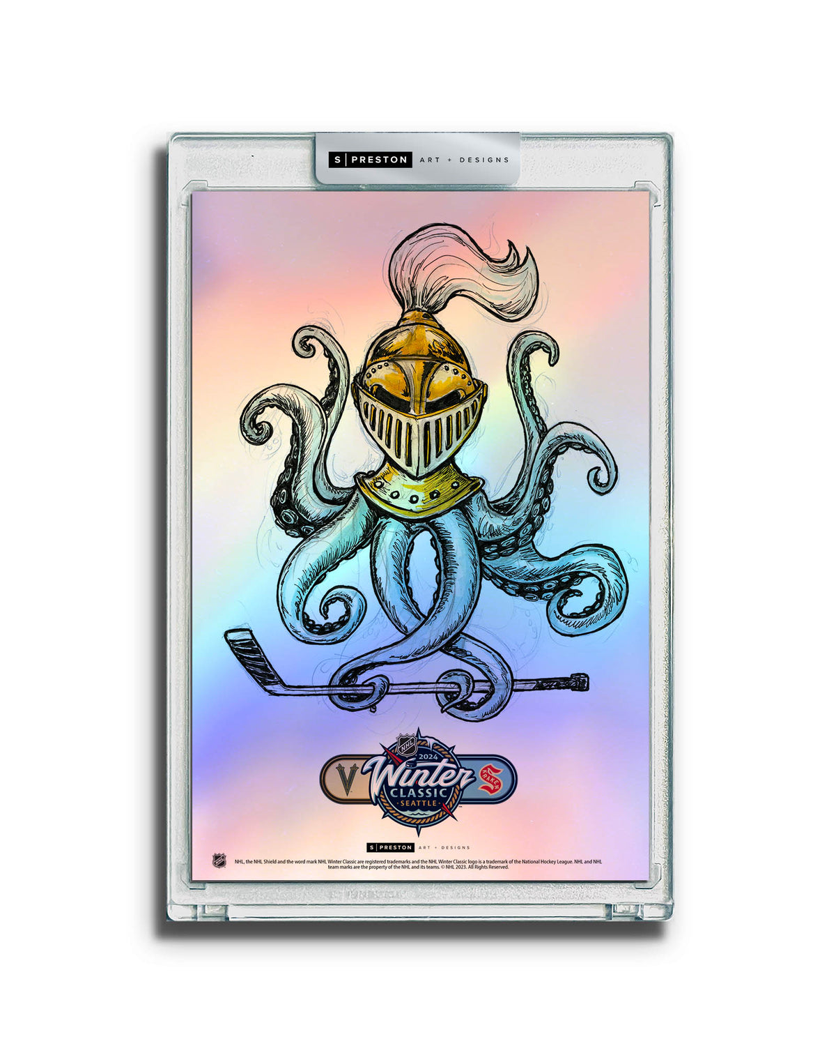 2024 NHL Winter Classic Sketch Limited Edition Art Card Slab