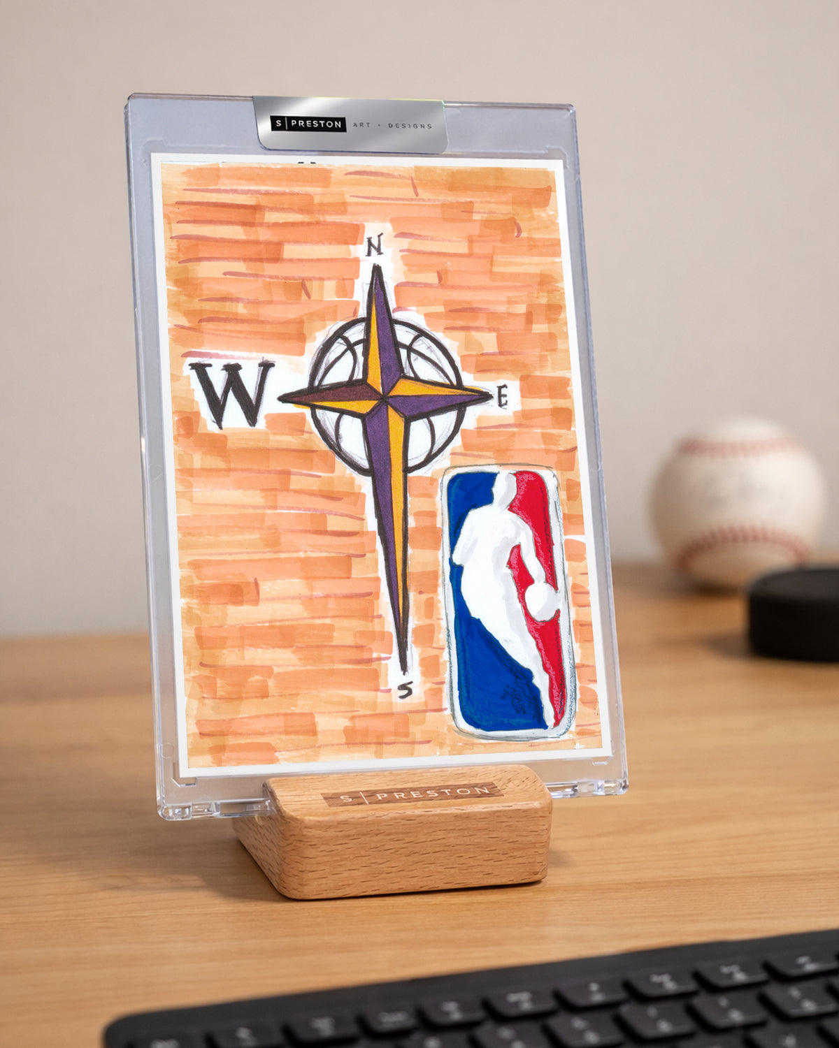 Remembering Jerry West Tribute Art Slab