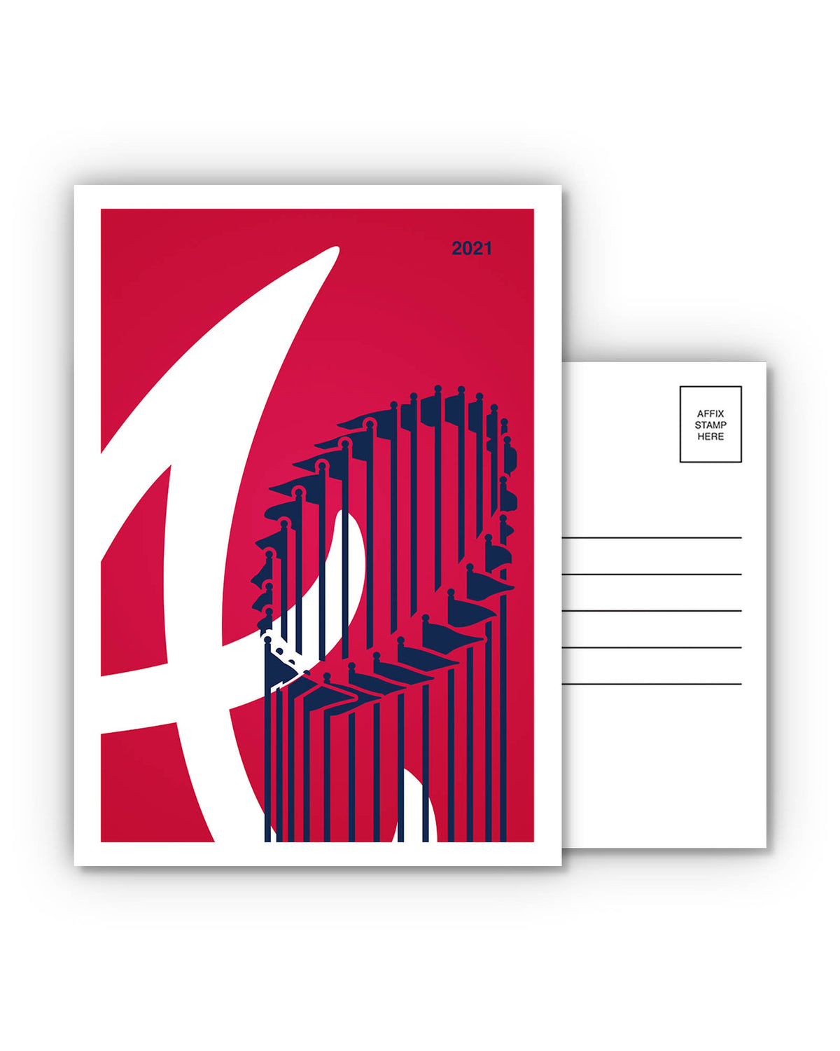 Minimalist Braves Postcards Set of 6
