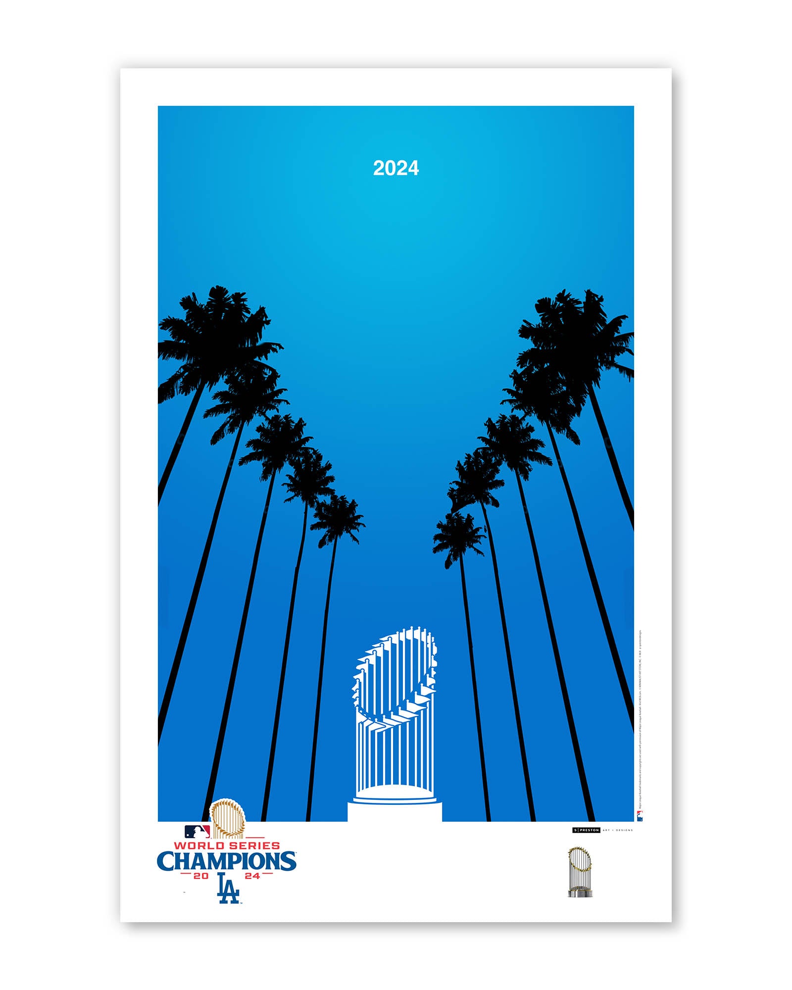 Minimalist World Series 2024 Limited Edition Print Los Angeles