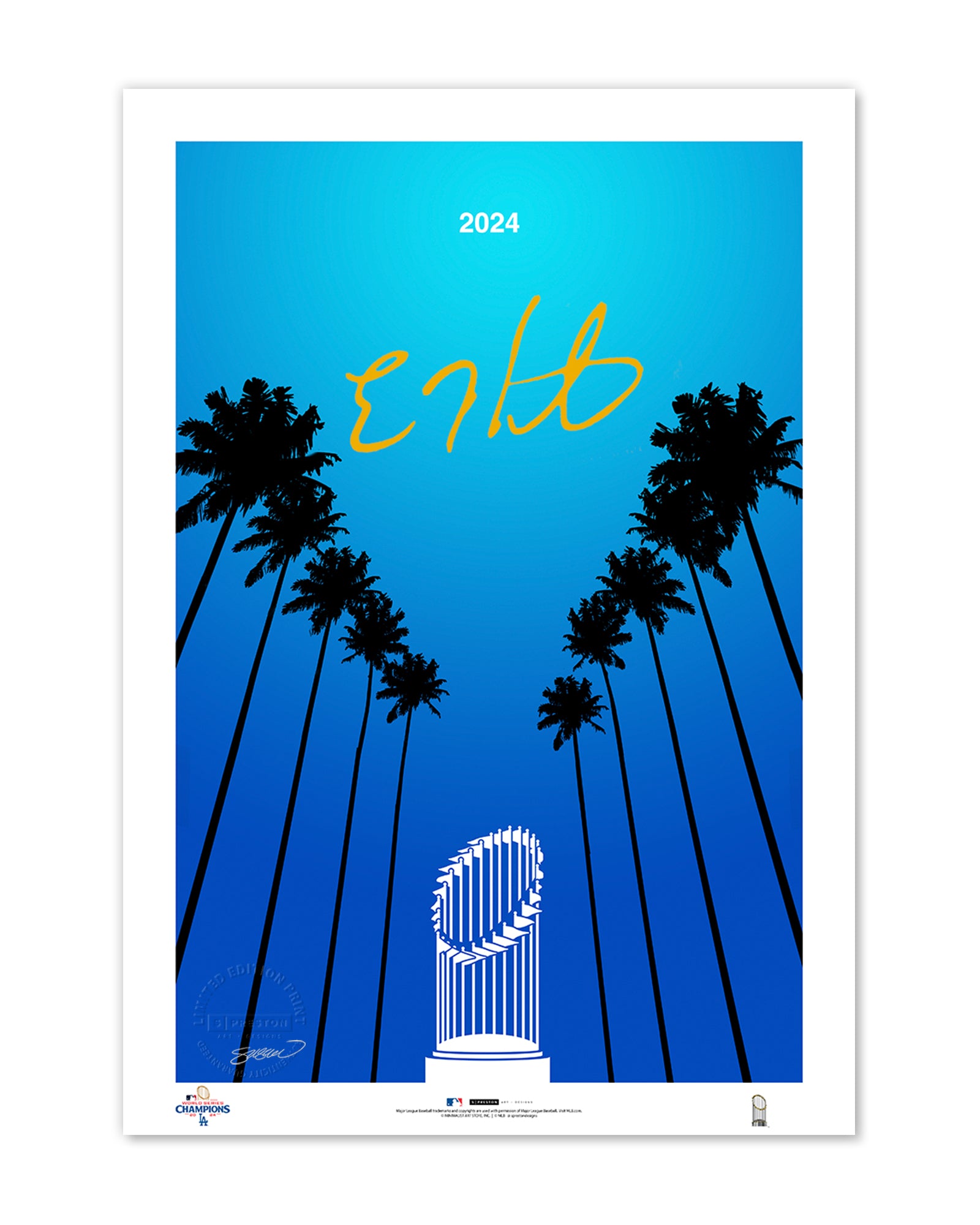 Minimalist World Series 2024 Limited Edition Print Los Angeles