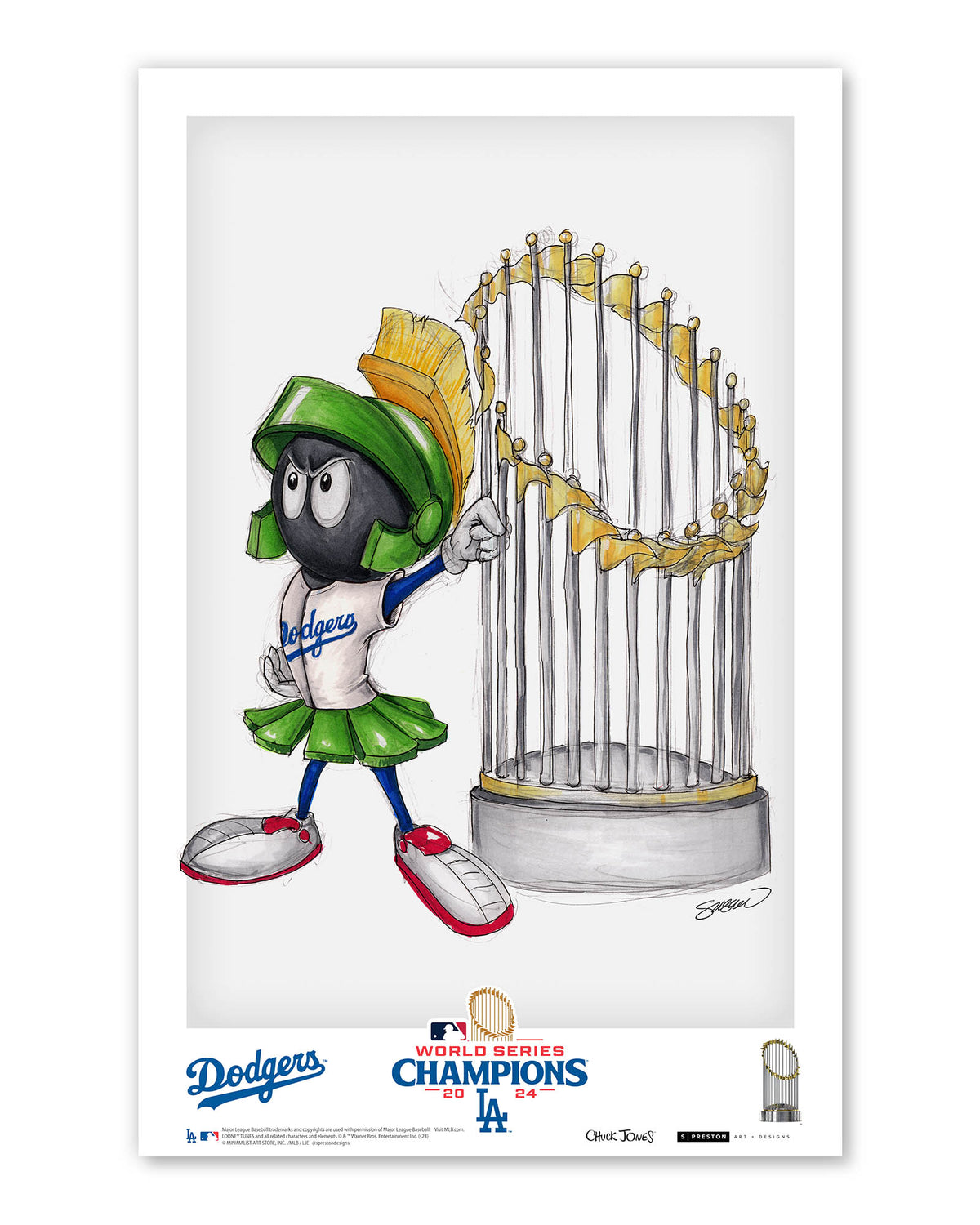 World Series Marvin The Martian 2024 Art Print