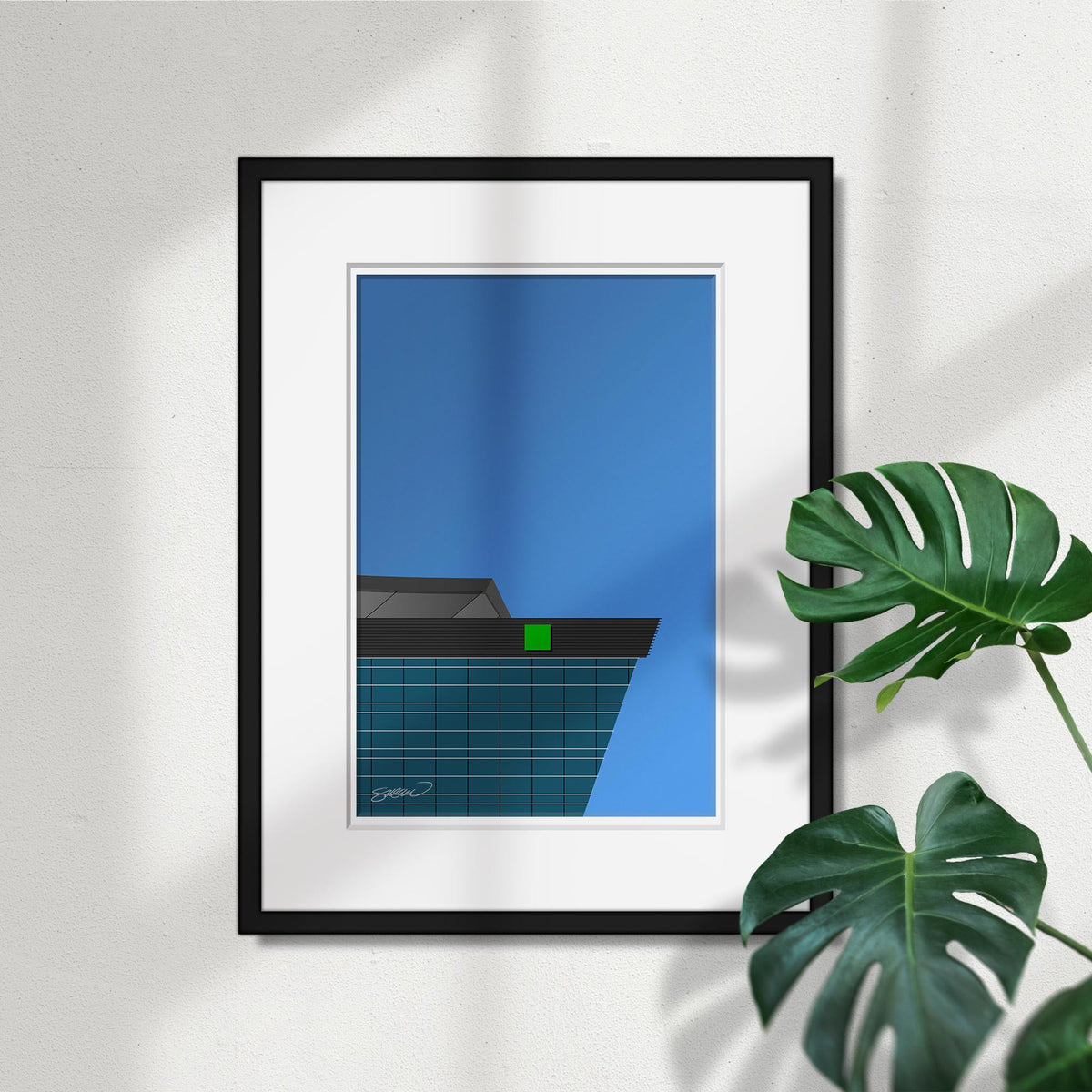 Minimalist Enterprise Center Art Print