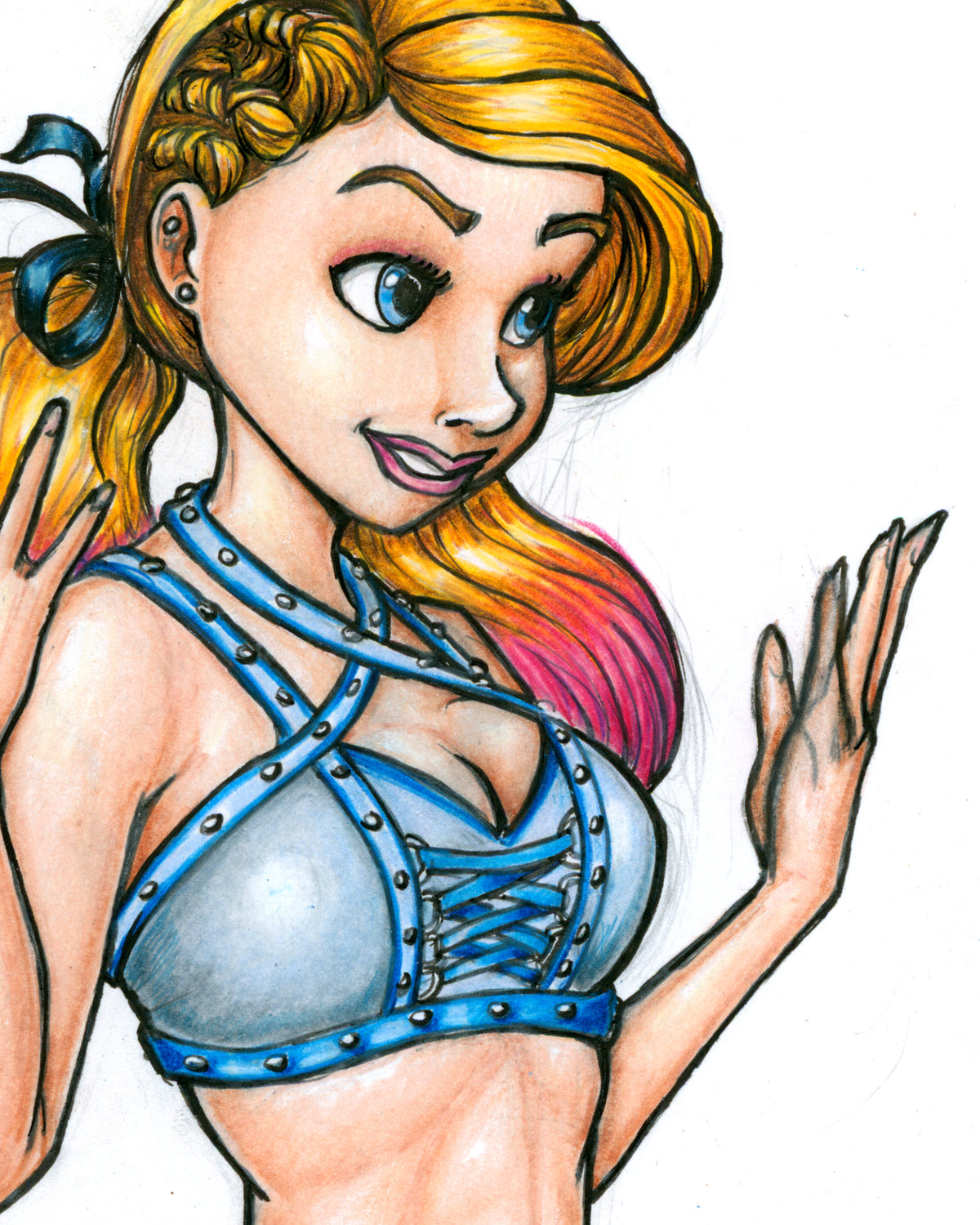 Little Miss Bliss - Alexa Bliss Original Autographed Art