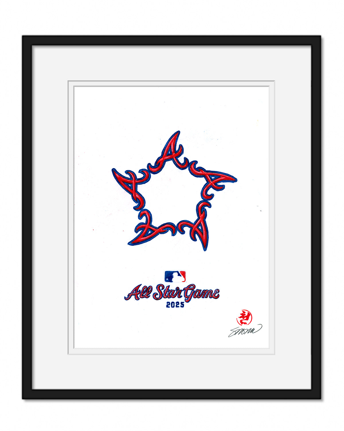 2025 MLB All Star Game Original Artwork
